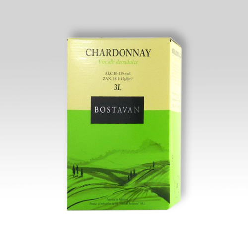 Вино Chardonnay Bostavan 3л